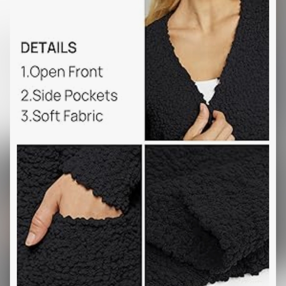 Women's Long Sleeve Chunky Cardigan - Sz Large - Picture 4 of 6